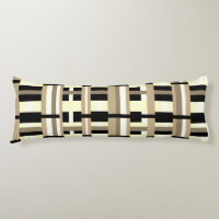 Plaid in Taupe, Tan, Black, White Modern