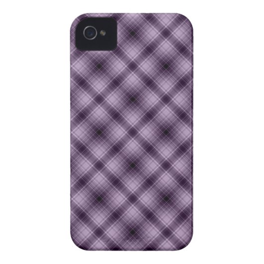 Plaid iPhone Case in a Gorgeos Purple Colour (Back)