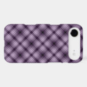 Plaid iPhone Case in a Gorgeos Purple Colour (Back (Horizontal))