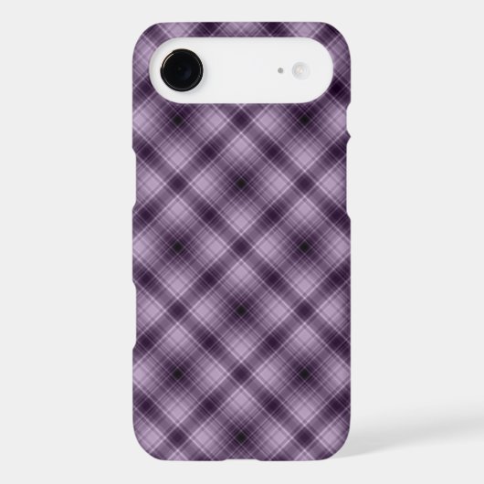 Plaid iPhone Case in a Gorgeos Purple Colour (Back)