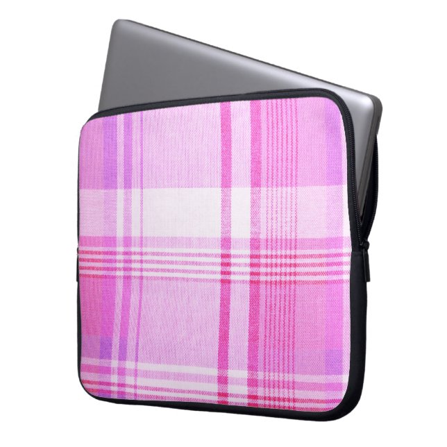 Plaid Laptop Sleeve (Front Left)