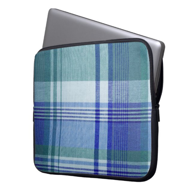 Plaid Laptop Sleeve (Front Left)