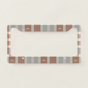 Plaid License Plate Frame