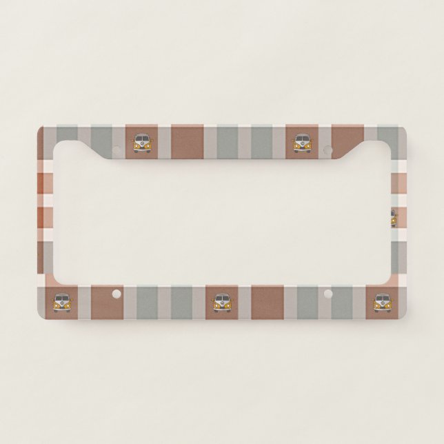 Plaid License Plate Frame (Front)
