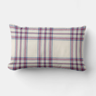 Plaid Lumbar Decorative Pillow