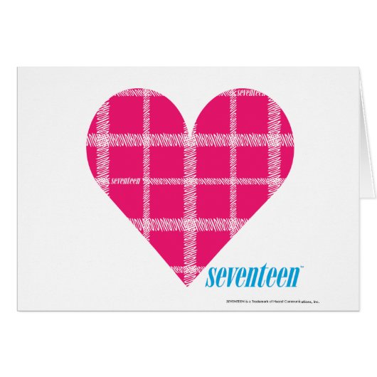 Plaid Magenta 2 Cards (Front Horizontal)