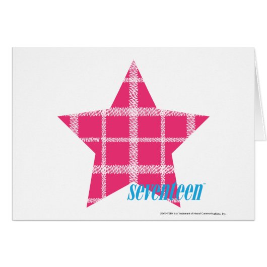 Plaid Magenta 3 Cards (Front Horizontal)