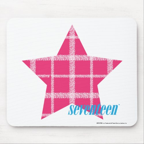 Plaid Magenta 3 Mouse Pad