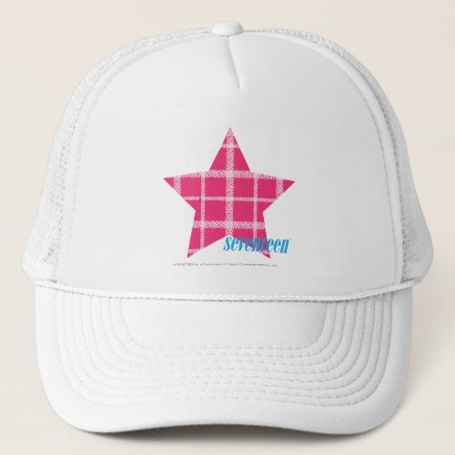 Plaid Magenta 3 Trucker Hat