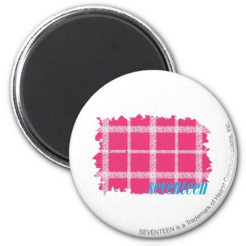 Plaid Magenta 4 Magnet