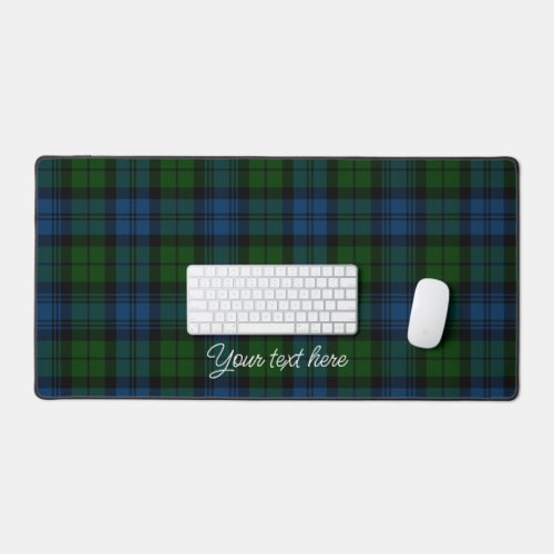 Plaid Military Campbell Tartan Rustic Custom Desk Mat