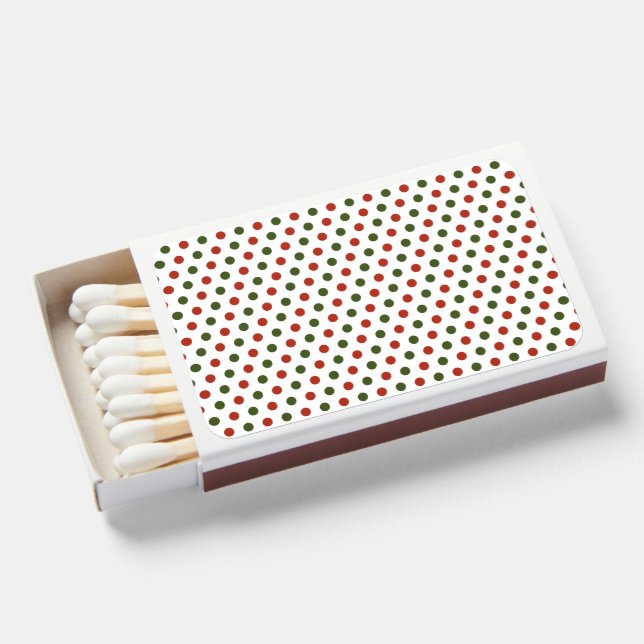 Plaid Minimalist Christmas Matchboxes (Front Open)