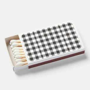 Plaid Minimalist Christmas Matchboxes