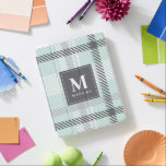 Plaid monogram tartan iPad smart cover<br><div class="desc">Plaid monogram tartan</div>