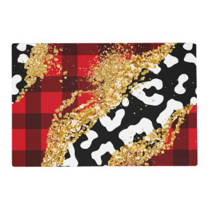 Plaid & Moo-d: Rustic Glam Christmas Placemat