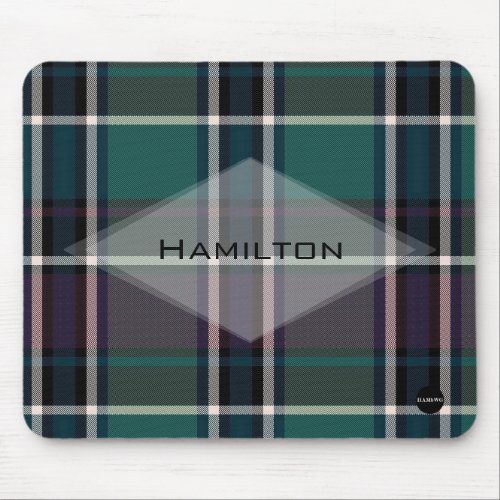 Plaid Mouse Pad with Your Name HAMbyWG