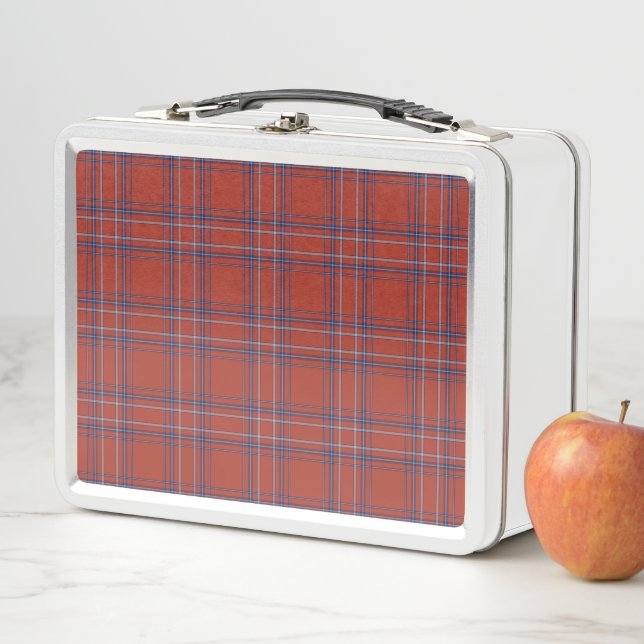 Plaid No. 31 Metal Lunch Box (In Situ)