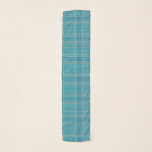 Plaid No. 55 Scarf<br><div class="desc">Tartan Plaid Pattern No: 55
Tartan Plaid Color: Blue, Orange & White</div>
