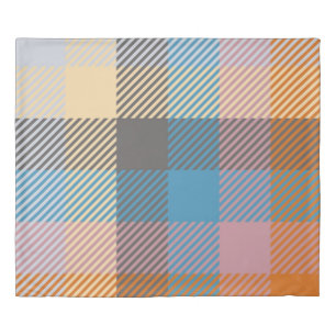 Plaid or tartan vintage abstract, home decor, back duvet cover