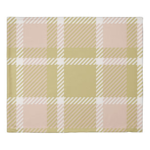 Plaid or tartan vintage background or texture in m duvet cover