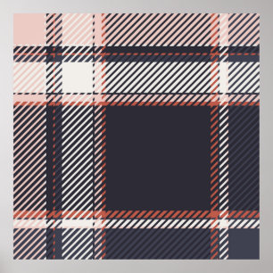 Plaid or tartan vintage is background or texture i poster