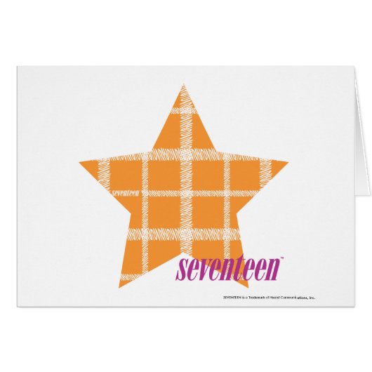 Plaid Orange 2 Cards (Front Horizontal)