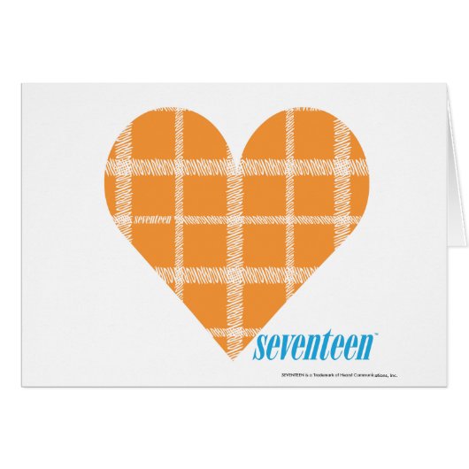 Plaid Orange 4 Cards (Front Horizontal)