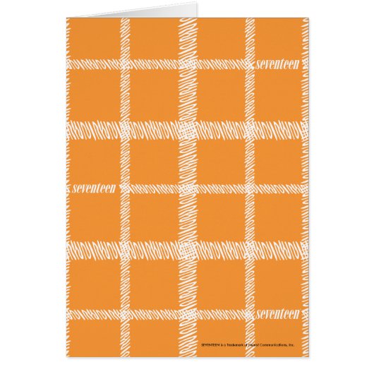Plaid Orange Cards (Front)