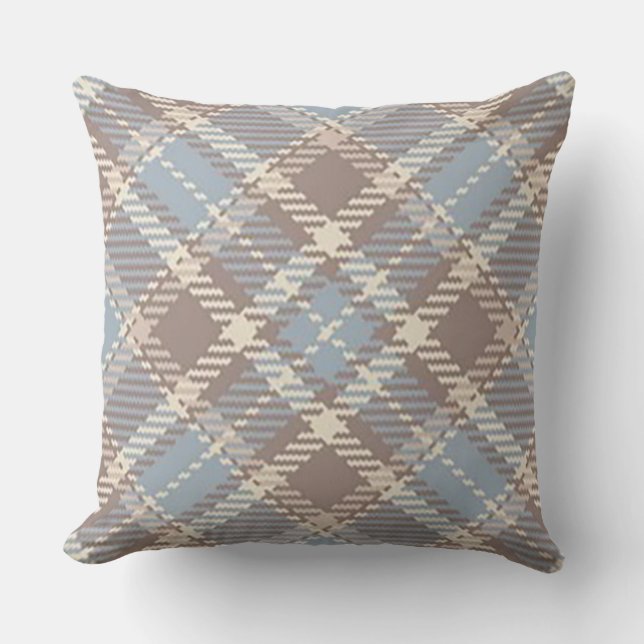 Plaid Outdoor Pillow (Front)
