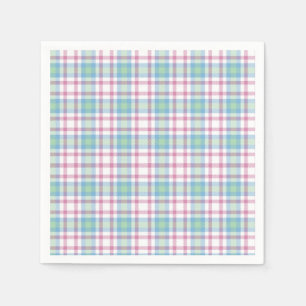 Plaid Paper Napkin