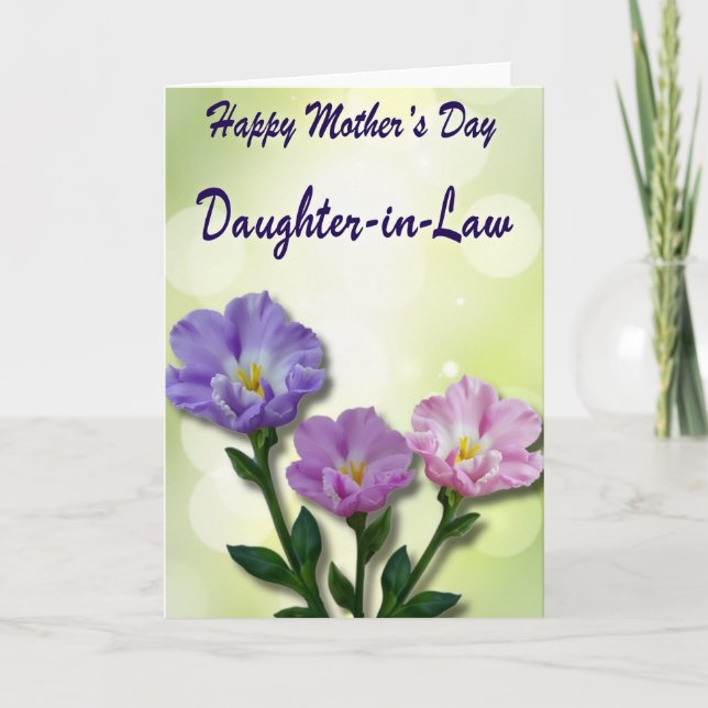 Plaid Pastel Botanical Card (Front)