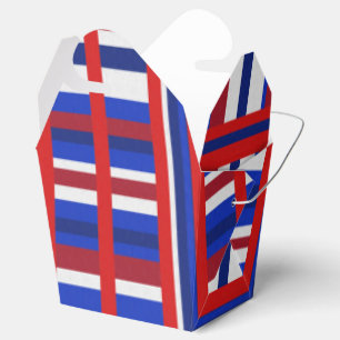 Plaid Patriot Favor Boxes