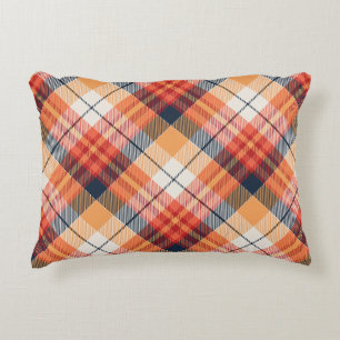 Plaid Pattern Accent Pillow