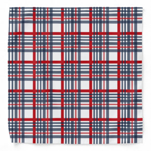 Plaid pattern bandana