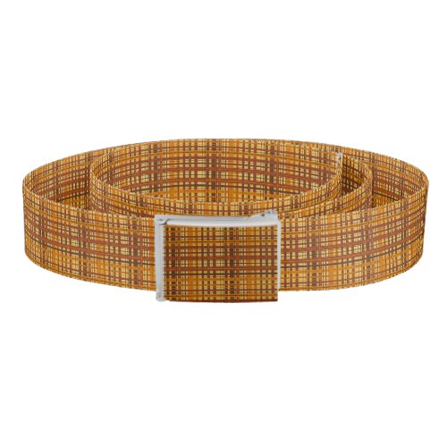 Plaid pattern belt