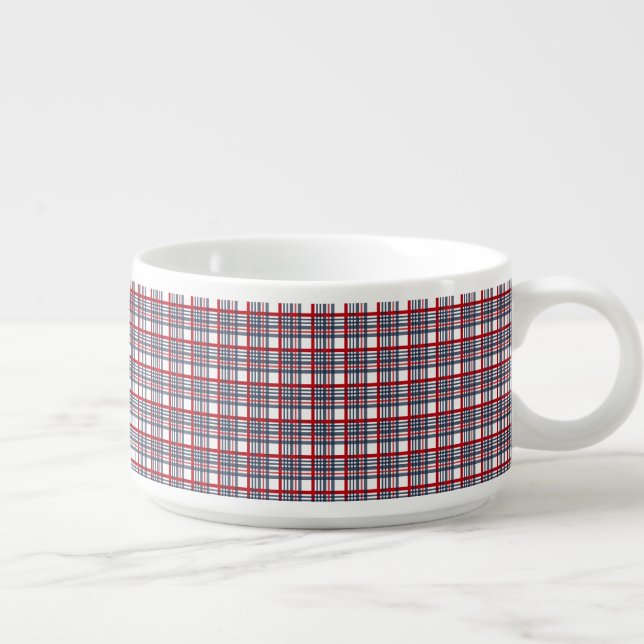 Plaid pattern bowl (Left)