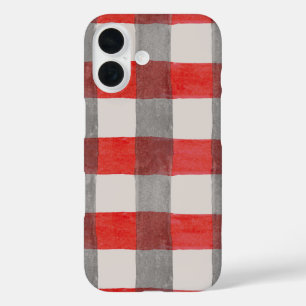 Plaid Pattern iPhone 16 Case