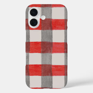 Plaid Pattern iPhone 16 Case