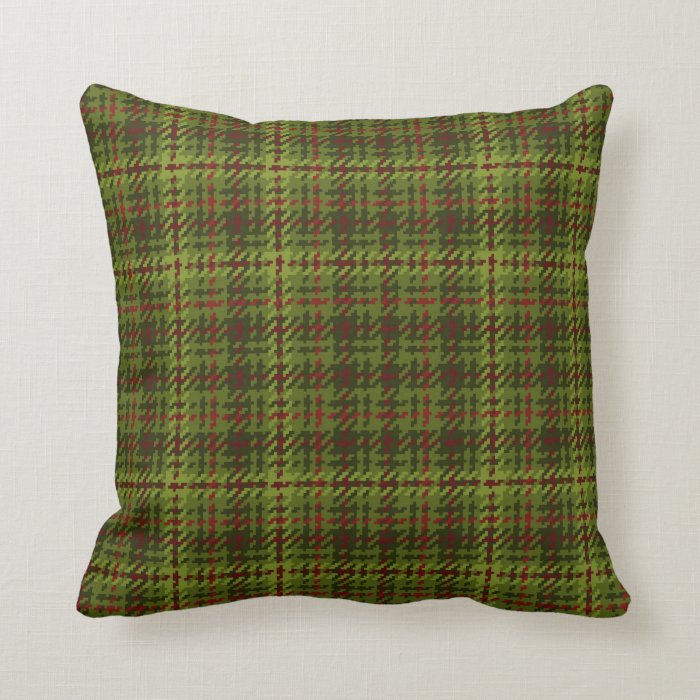 Plaid Pattern Christmas Pillow