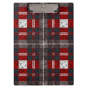 Plaid Pattern Clipboard Checkered Design