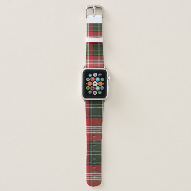 Plaid pattern Design Apple Watch Band (Front)