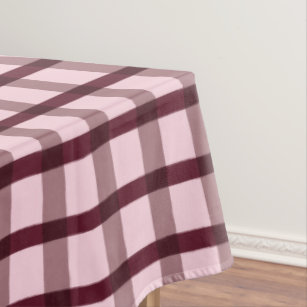 wine colored tablecloth