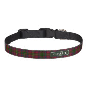 Plaid Pattern In Red, Blue And Green Colors Pet Collar (Front)