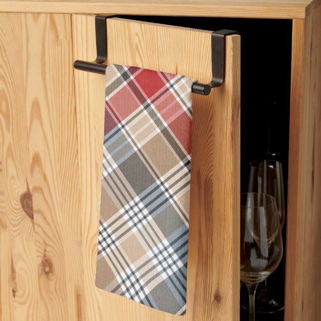  Plaid Pattern  Kitchen Towel (Thirds Fold)