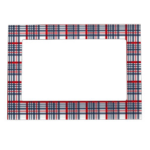 Plaid pattern magnetic frame