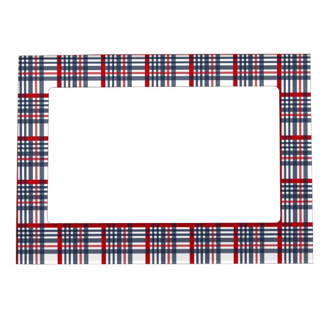 Plaid pattern magnetic frame (Front)