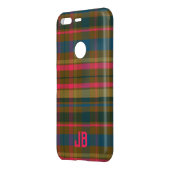 Plaid Pattern Monogram Uncommon Google Pixel Case (Back/Left)