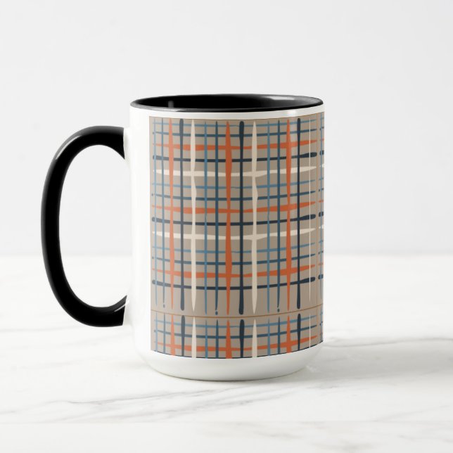 Plaid Pattern mug (Left)