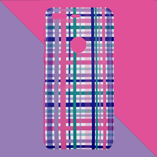 Plaid Pattern Navy Blue Purple Pink Teal Uncommon Google Pixel Case