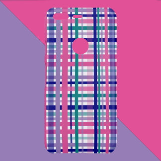 Plaid Pattern Navy Blue Purple Pink Teal Uncommon Google Pixel Case